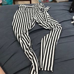 striped pants